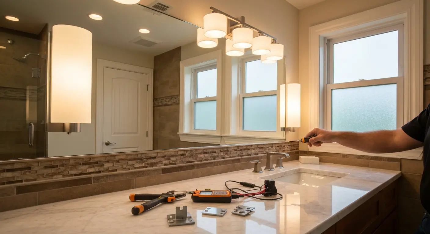 Bathroom lighting fixtures