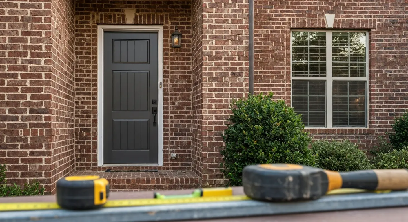 Entry door installation