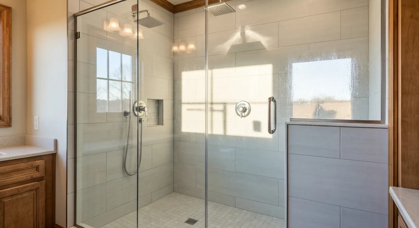 Tile shower installation