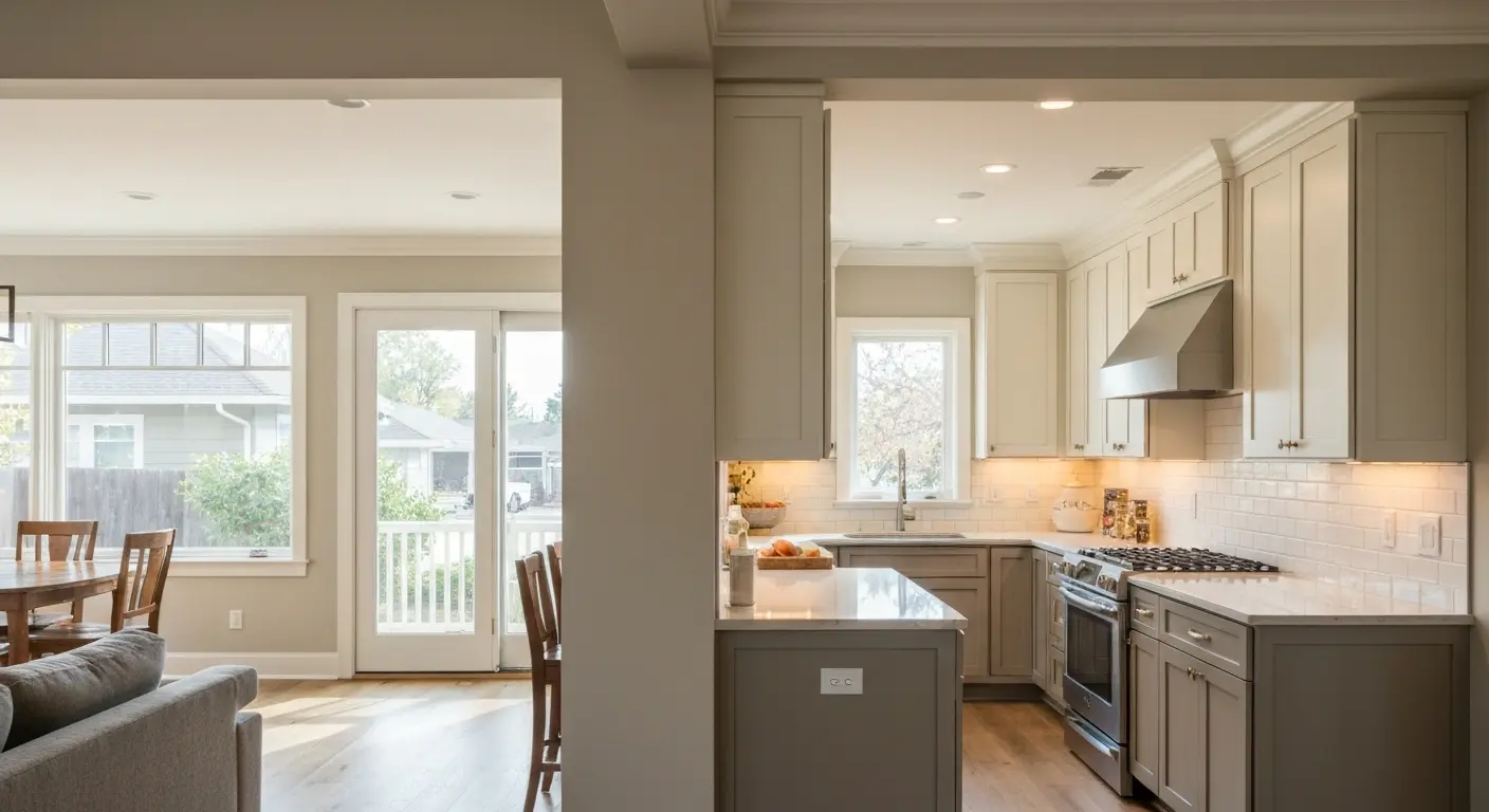 Open concept kitchen renovation