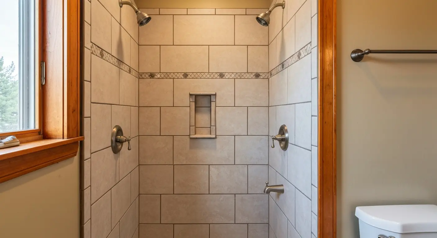 Tile shower