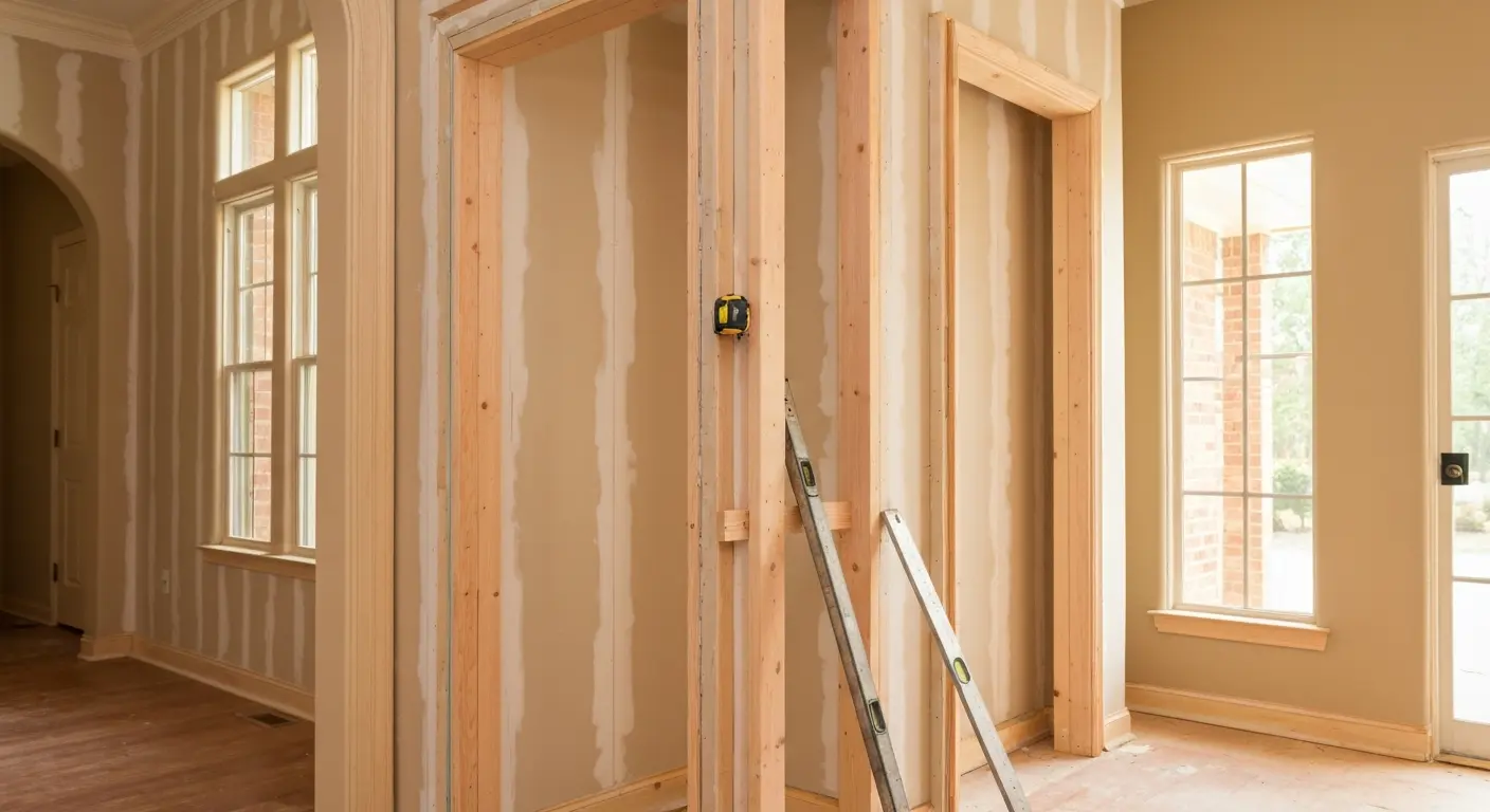 New doorway framing and installation