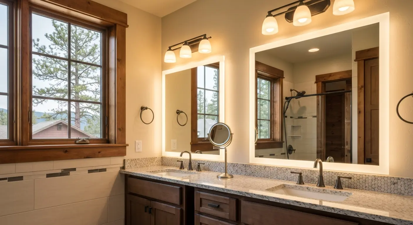 Bathroom lighting and fixtures