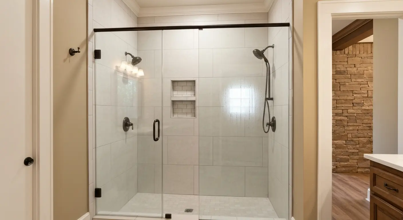 Walk-in shower installation