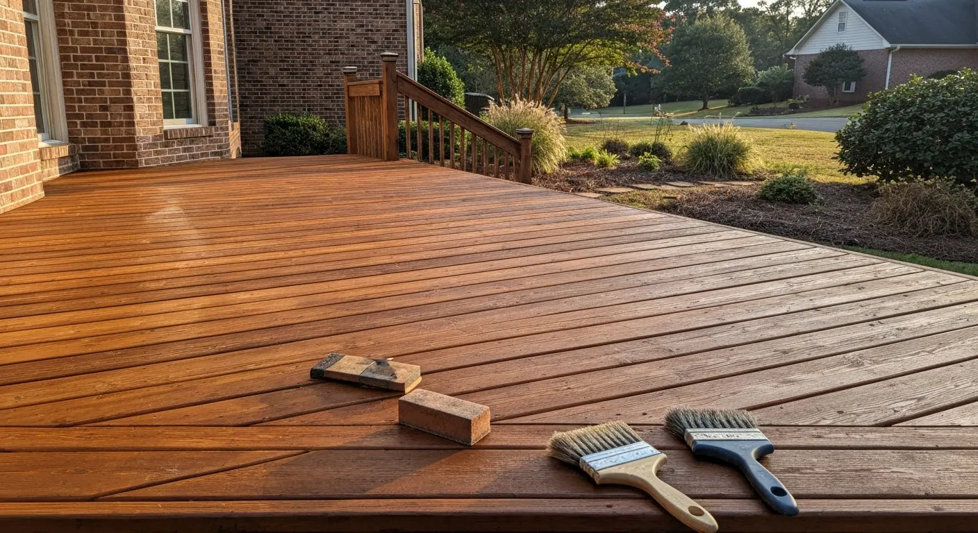 Deck refinishing work