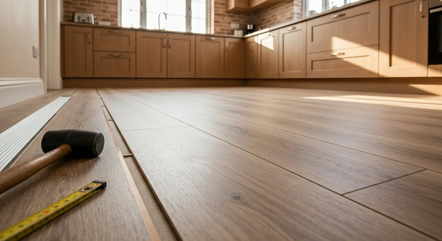 Laminate kitchen flooring installation