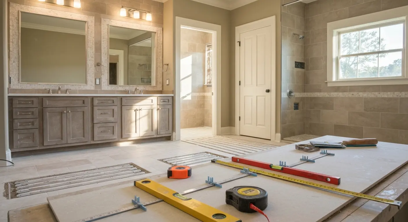Bathroom remodeling project