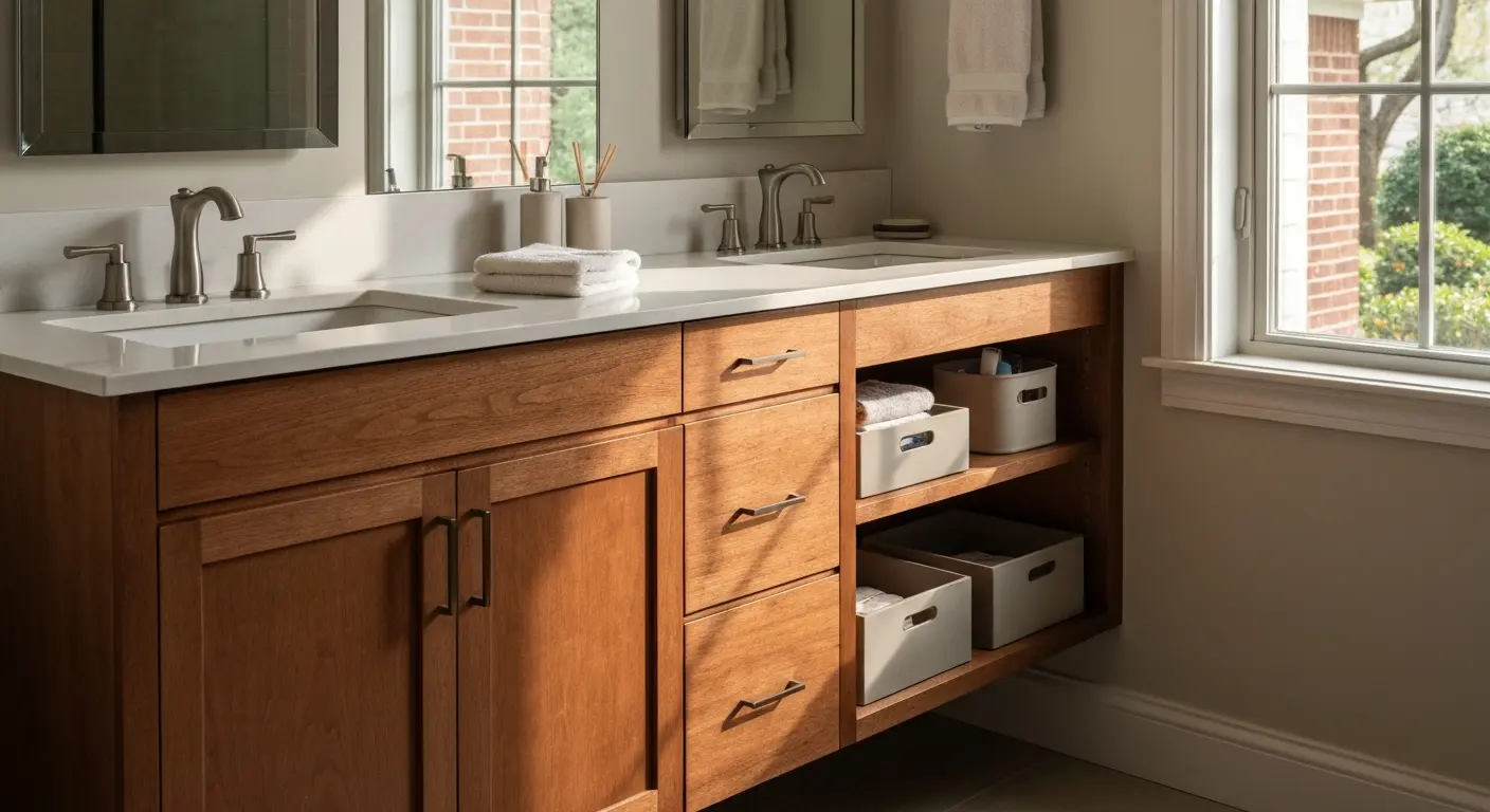 Custom vanity and storage