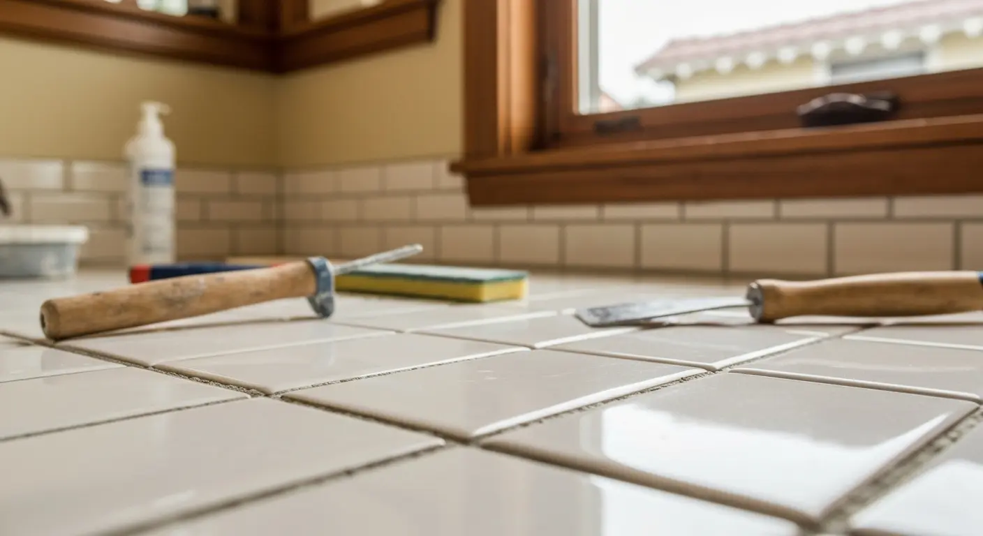 Grout repair and re-grouting