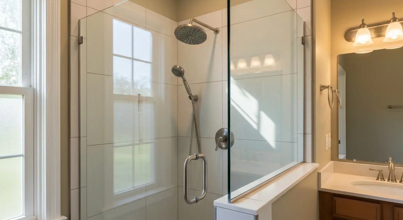 Walk-in shower installation
