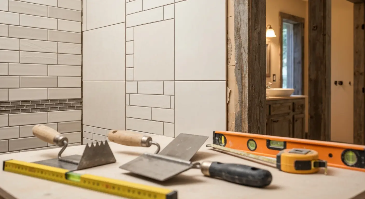 Tile and grout samples