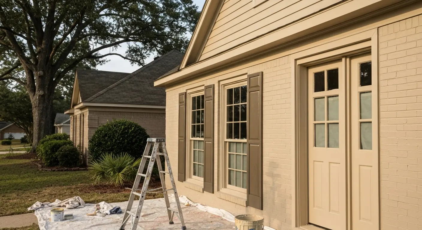Residential house exterior painting