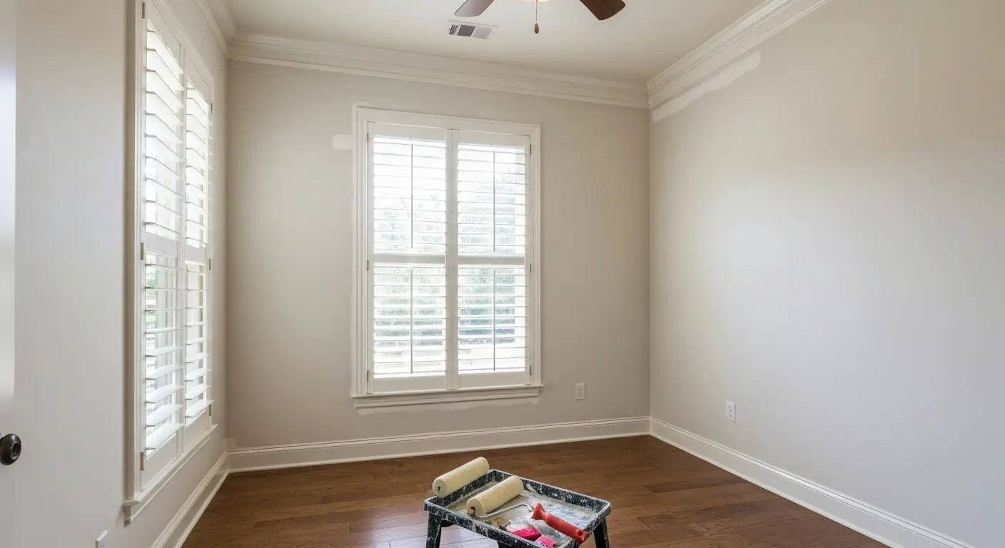 Living room interior painting