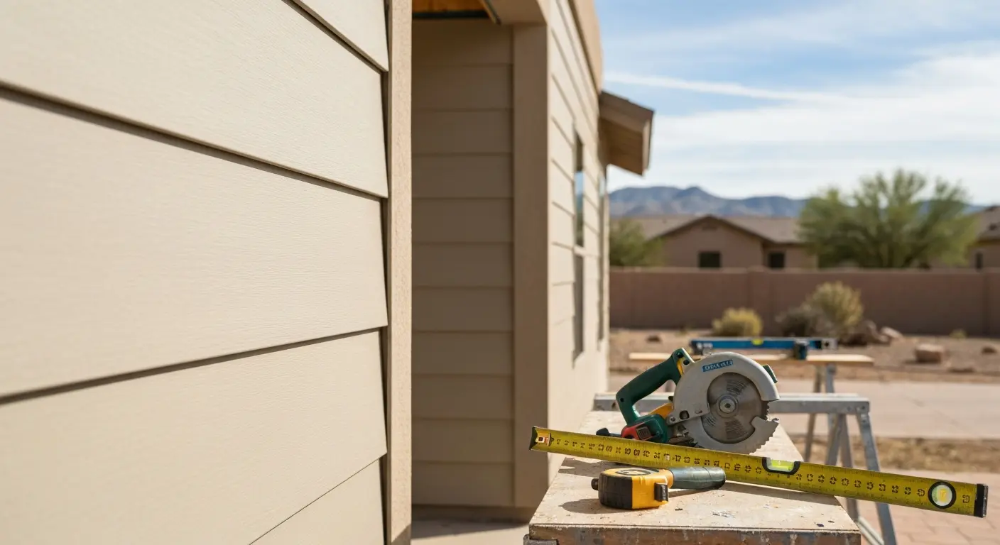 Fiber cement siding installation