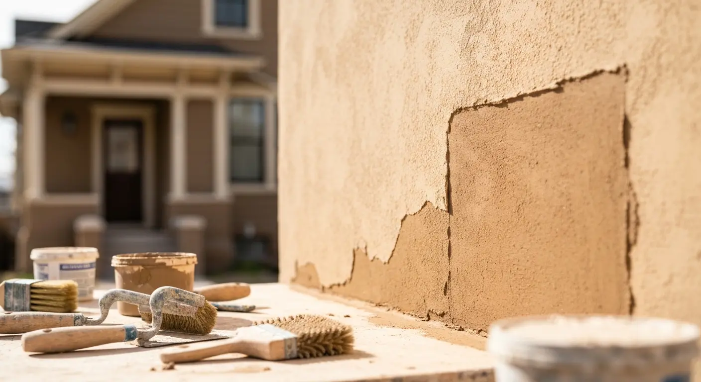 Stucco repair project