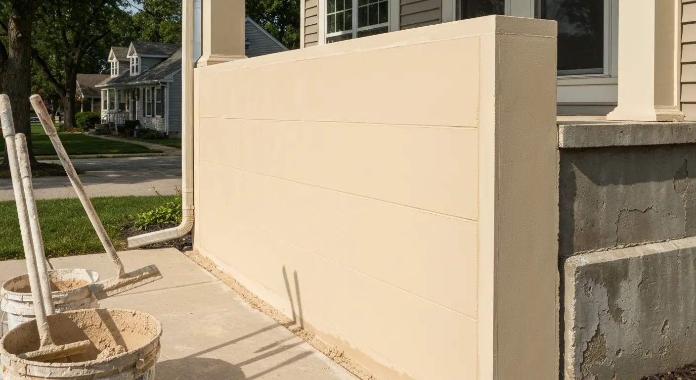 Stucco repair work