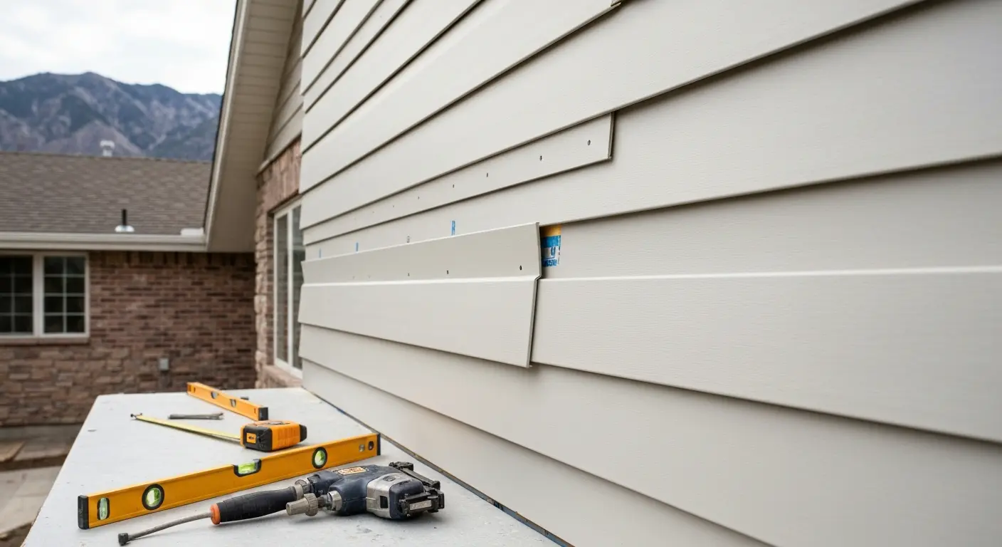 Siding installation project