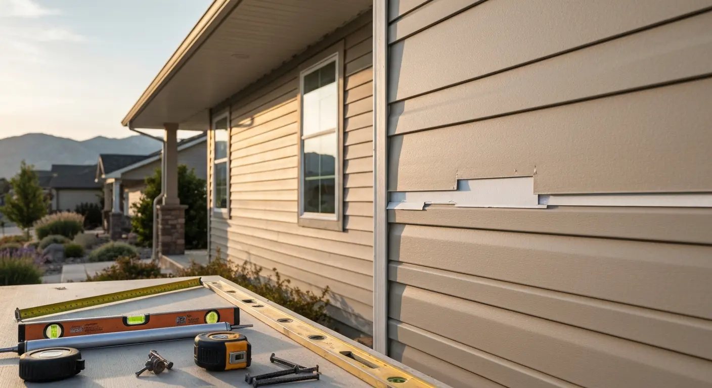 Siding installation project