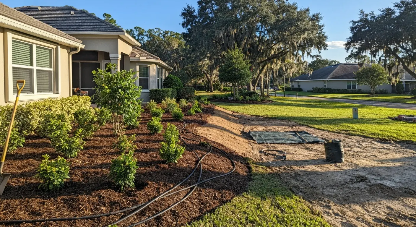 Landscape design installation project