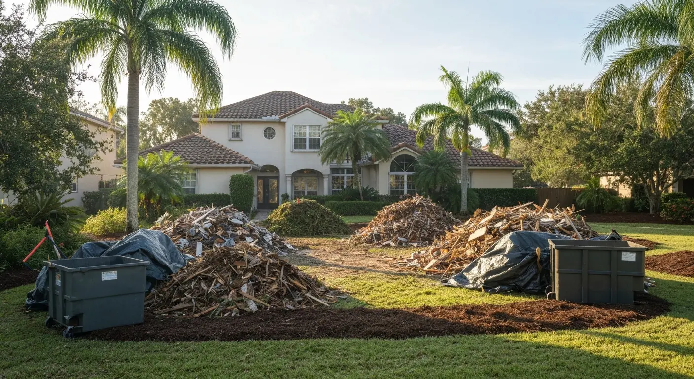 Storm damage cleanup