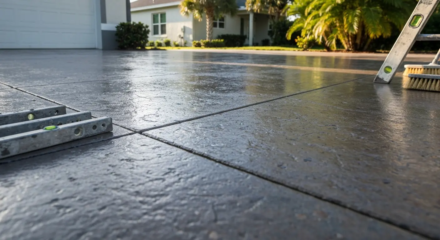 Decorative concrete installation