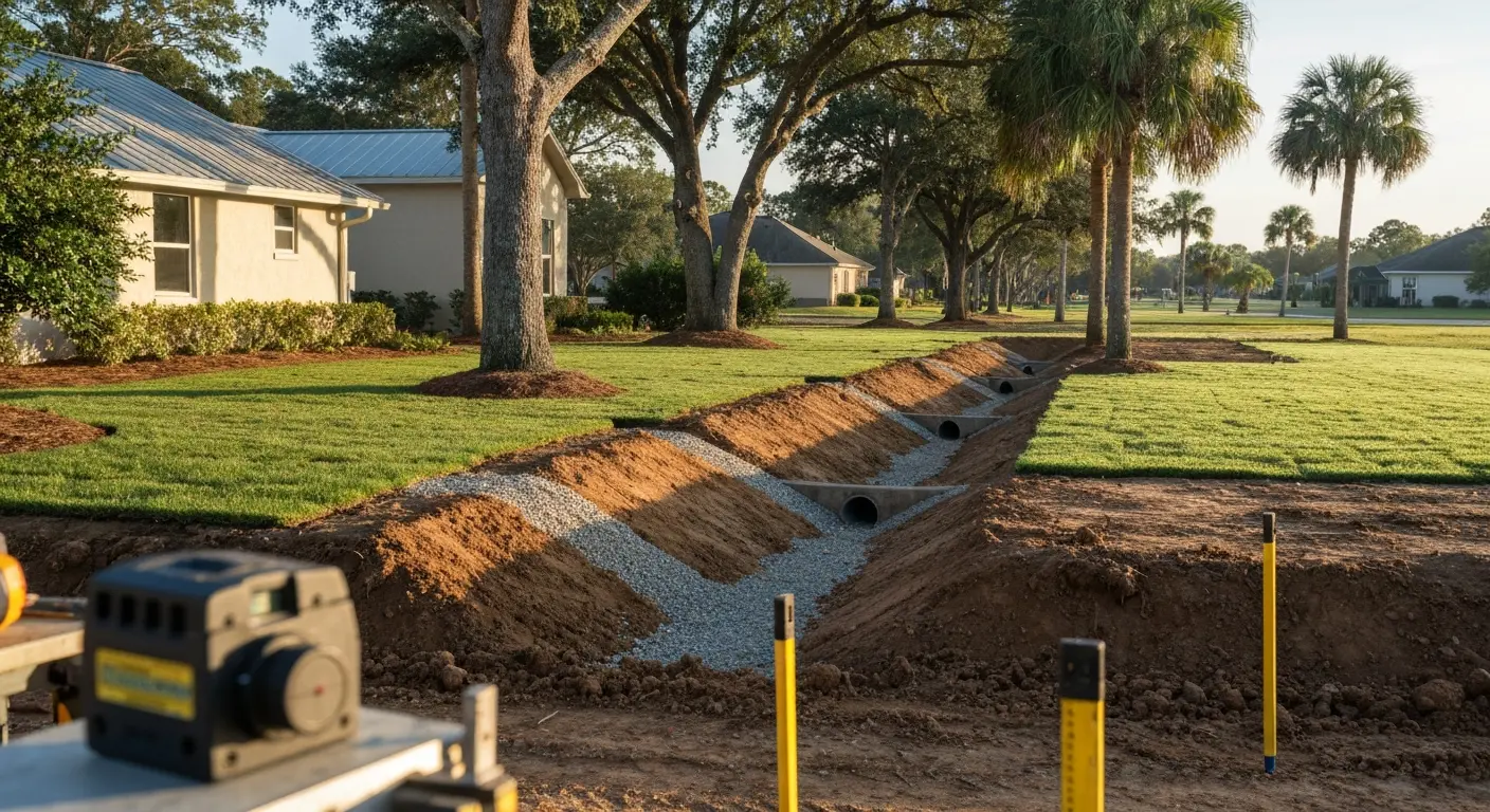 Landscape grading Orlando properties
