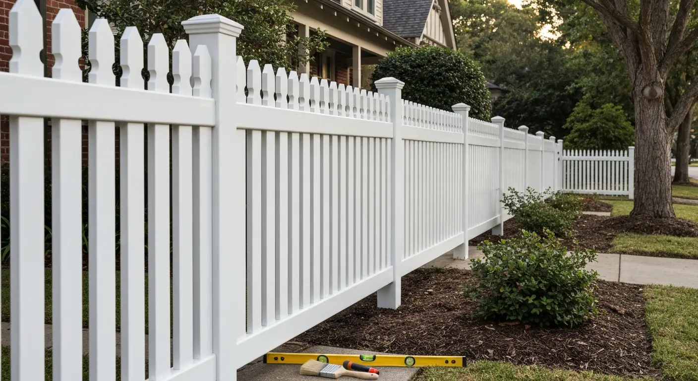Decorative picket fence