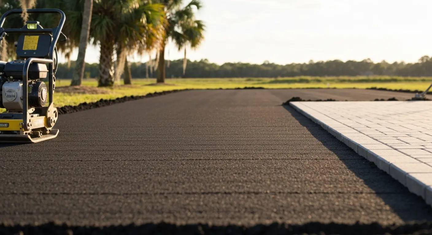 Pre-installation grading preparation in Orlando