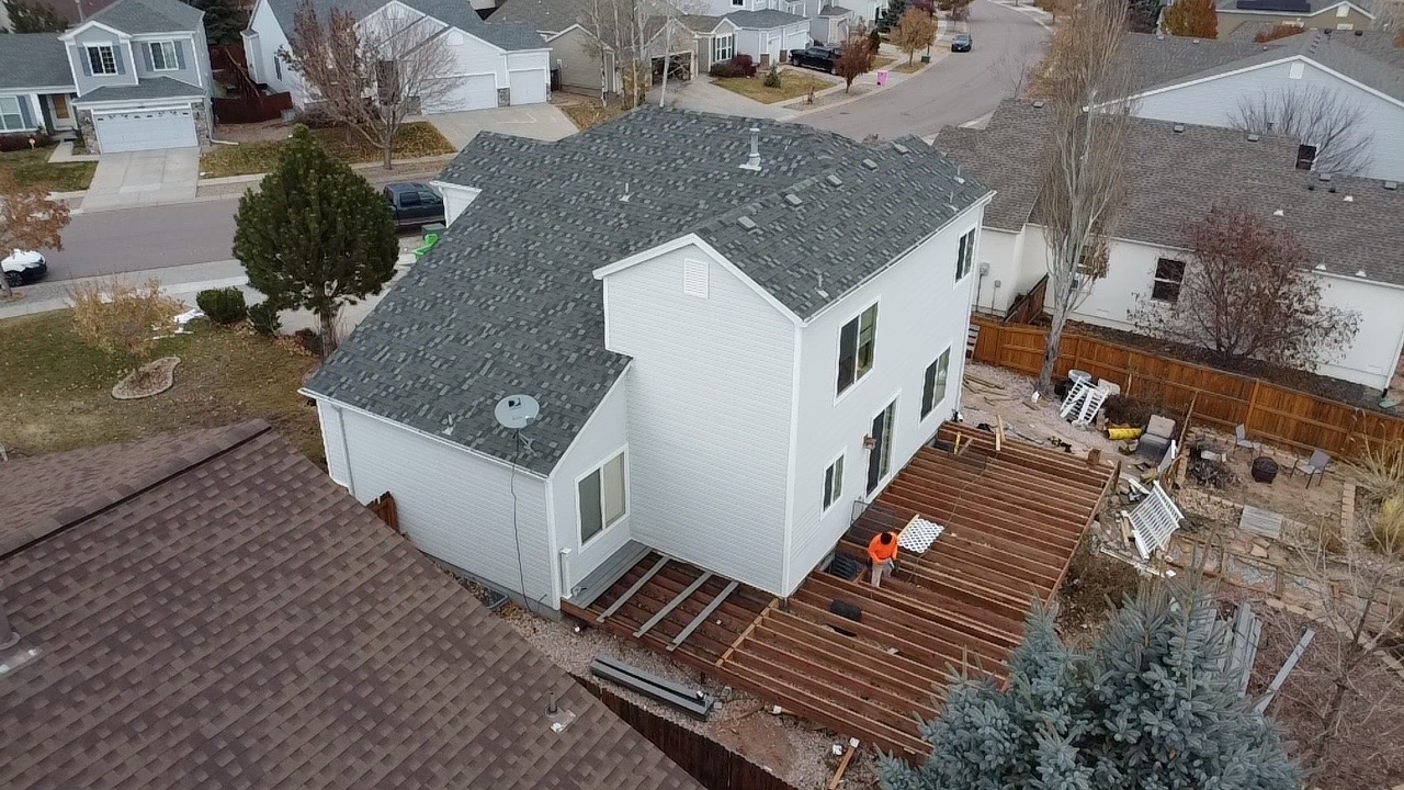 Elevated Mountain View Deck Structure