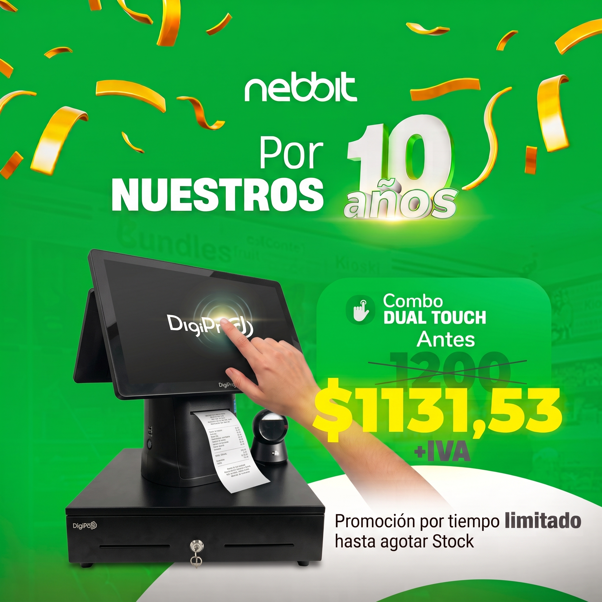Doble pantalla touch