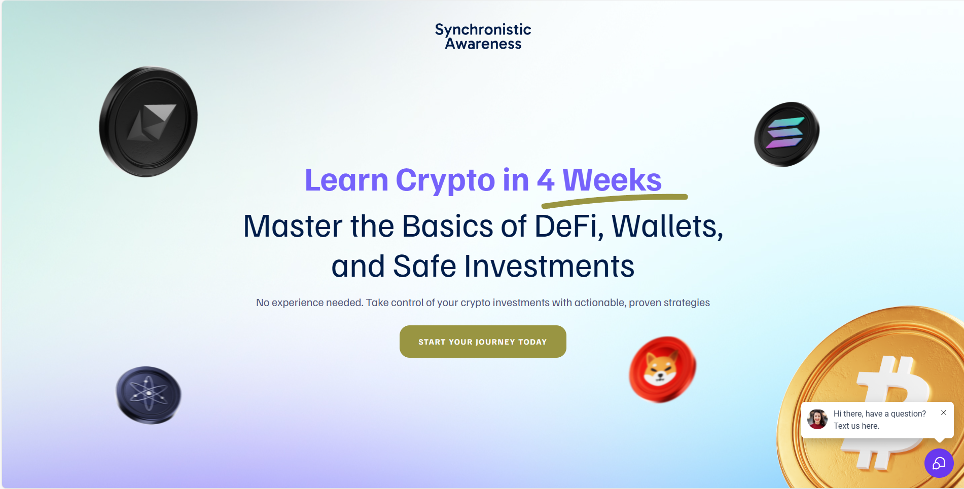 Client course landing page built by Hyperfind