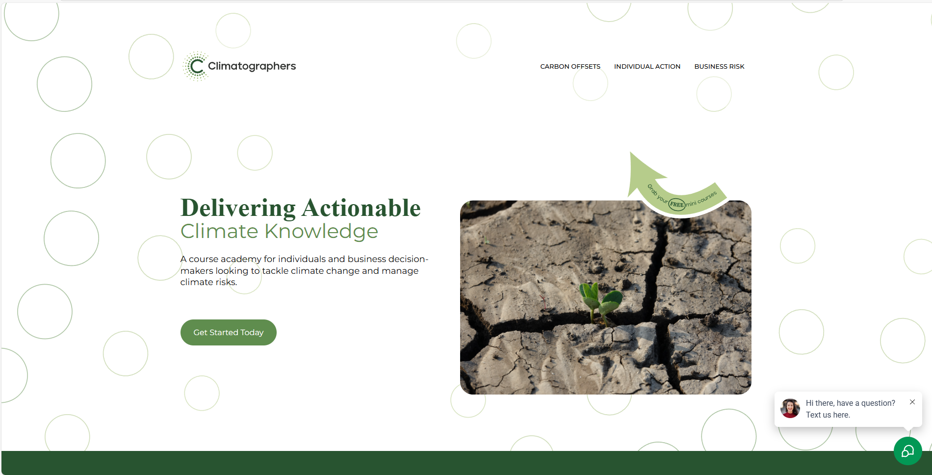 Client course website built by Hyperfind