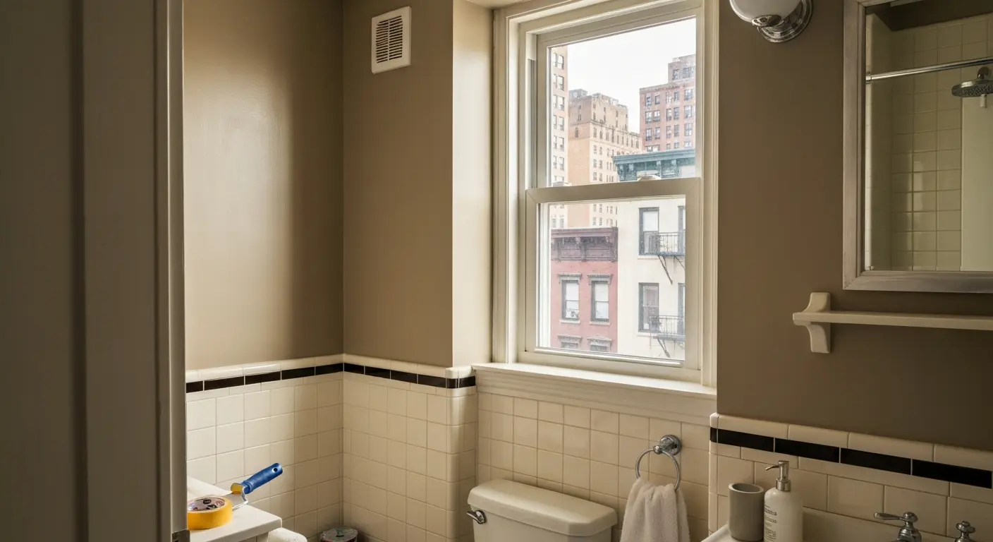 Bathroom interior paint