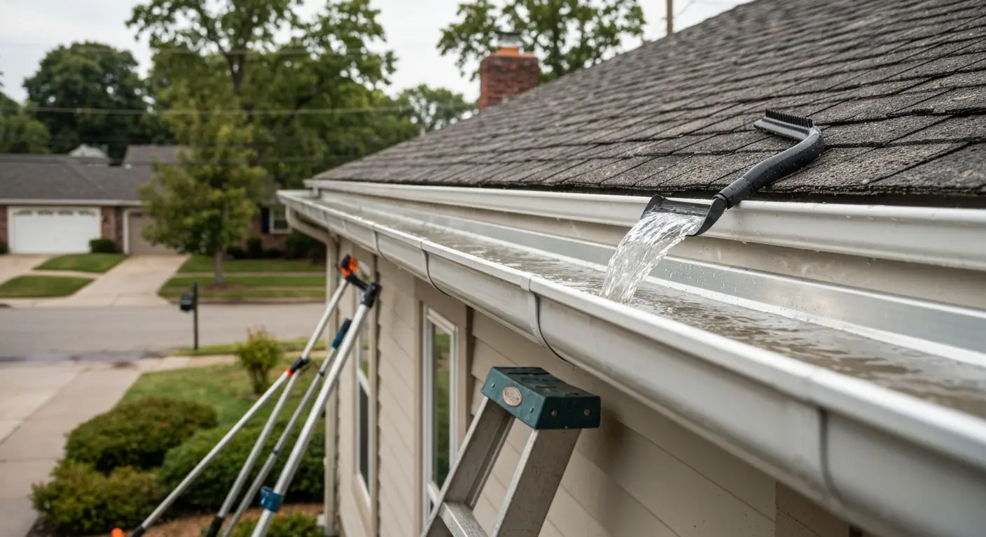 Gutter cleaning service