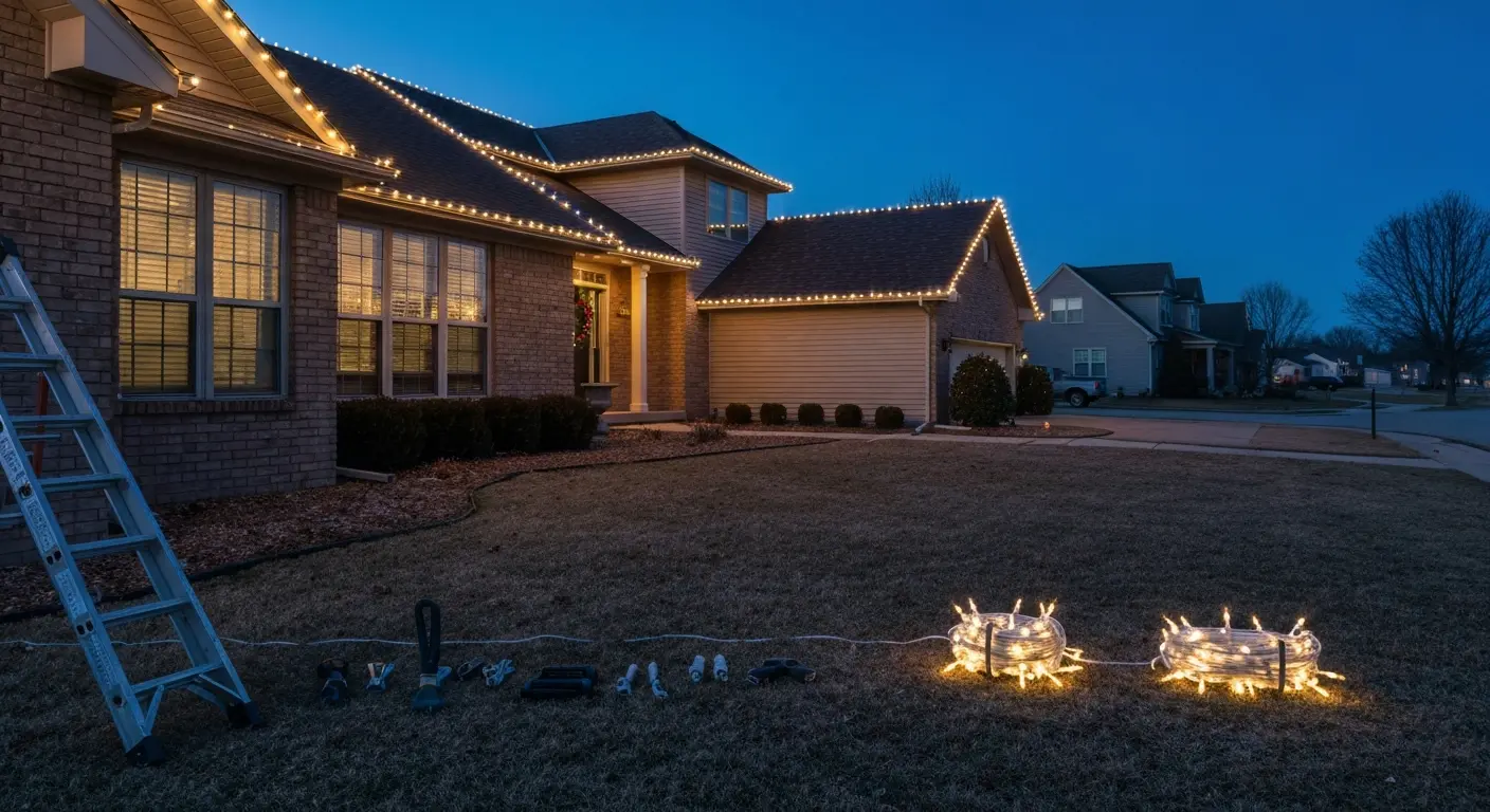 Residential Christmas light display