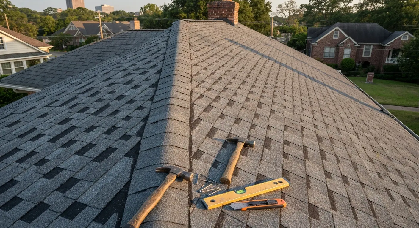Roof repair project