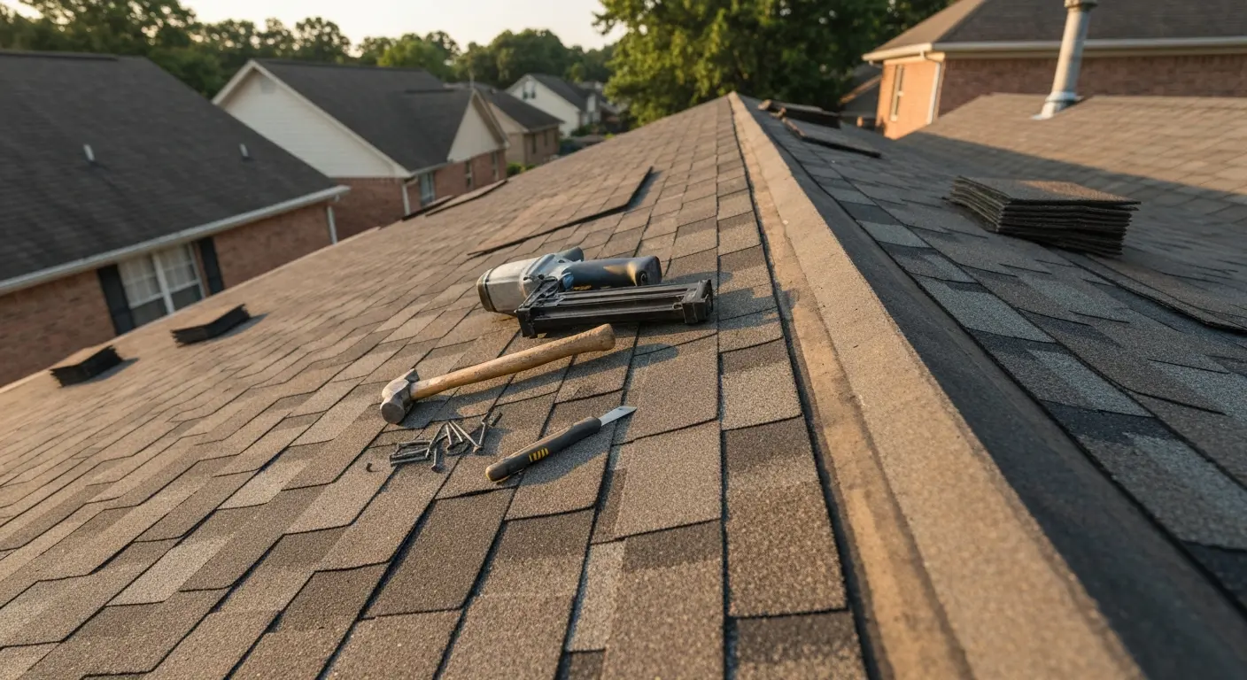 Shingle repair work