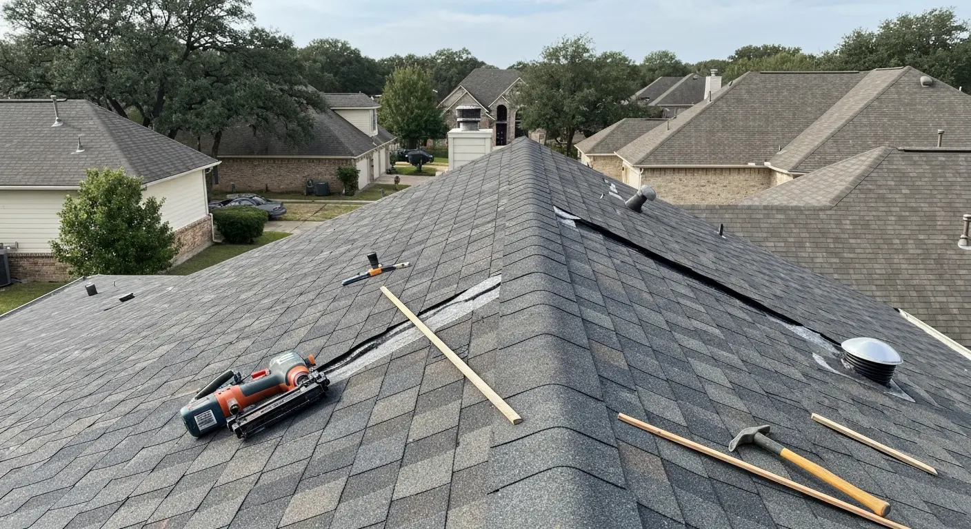 New roof installation