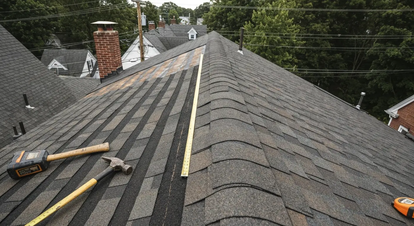 Roof repair work
