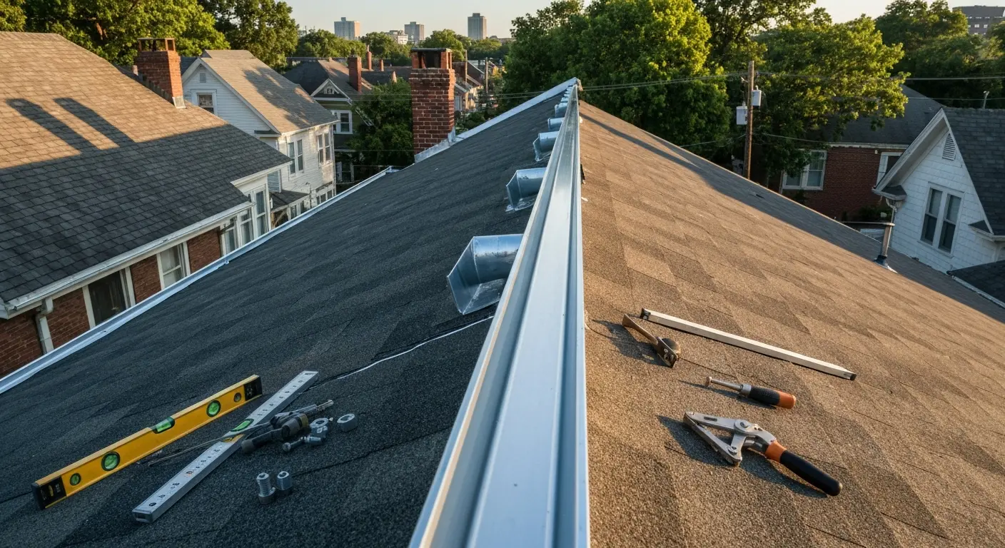 Gutter installation project