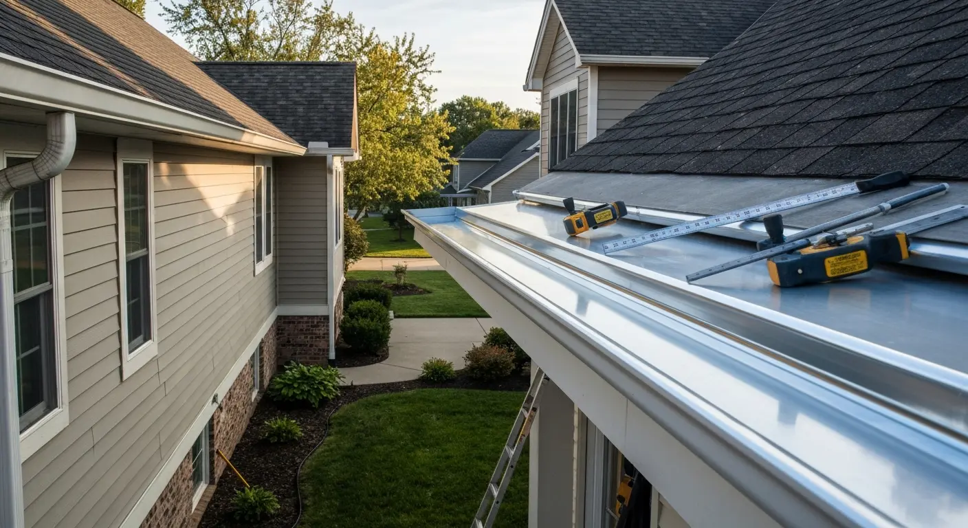 New gutter installation