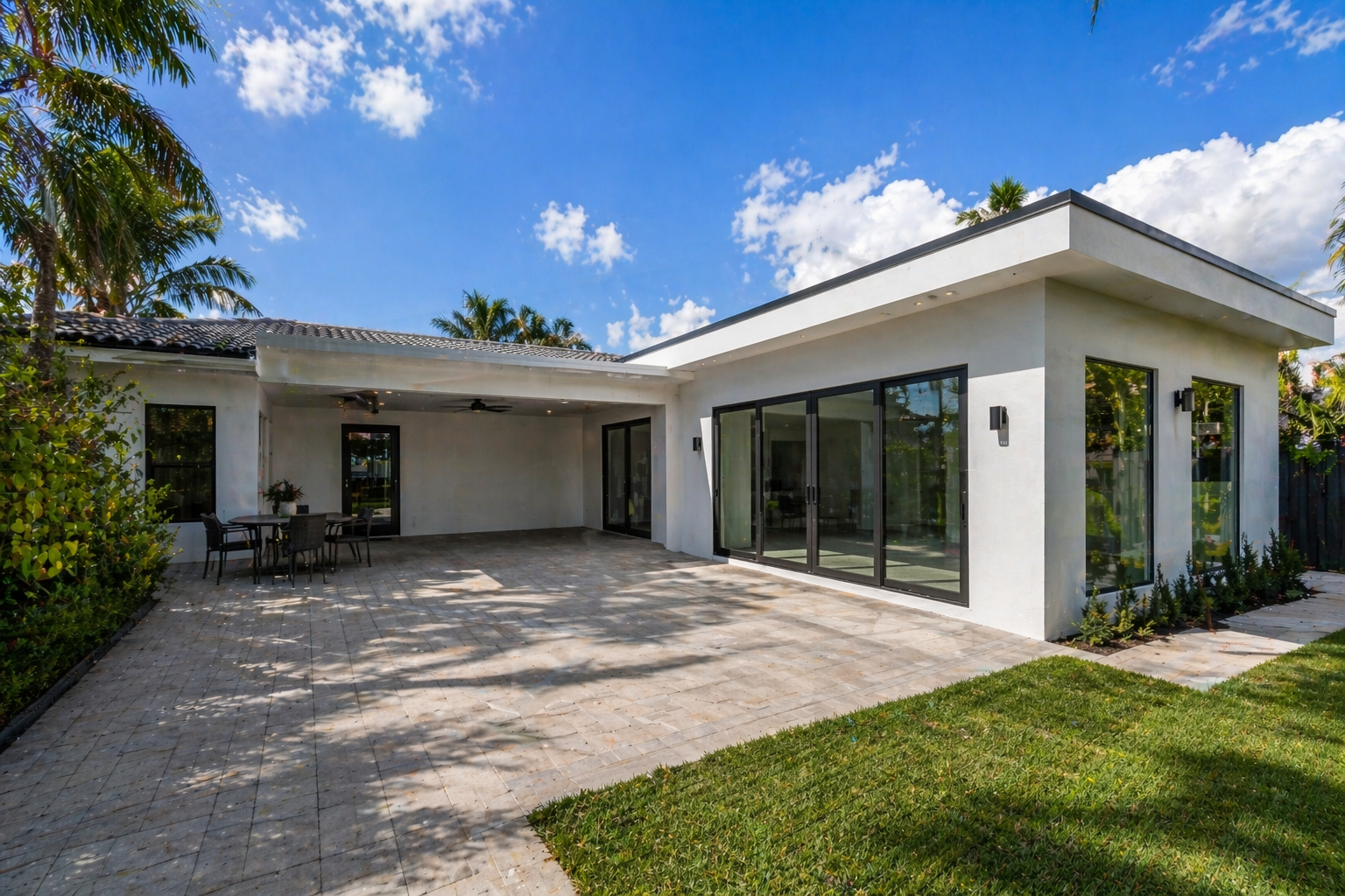 Home addition rear expansion South Florida