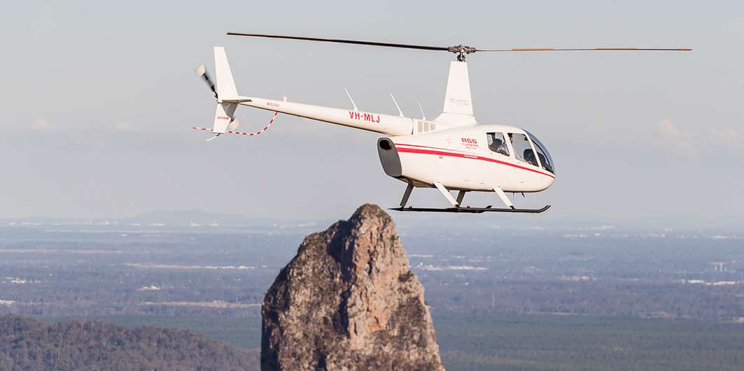 Glasshouse Adventure helicopter tour Sunshine Coast