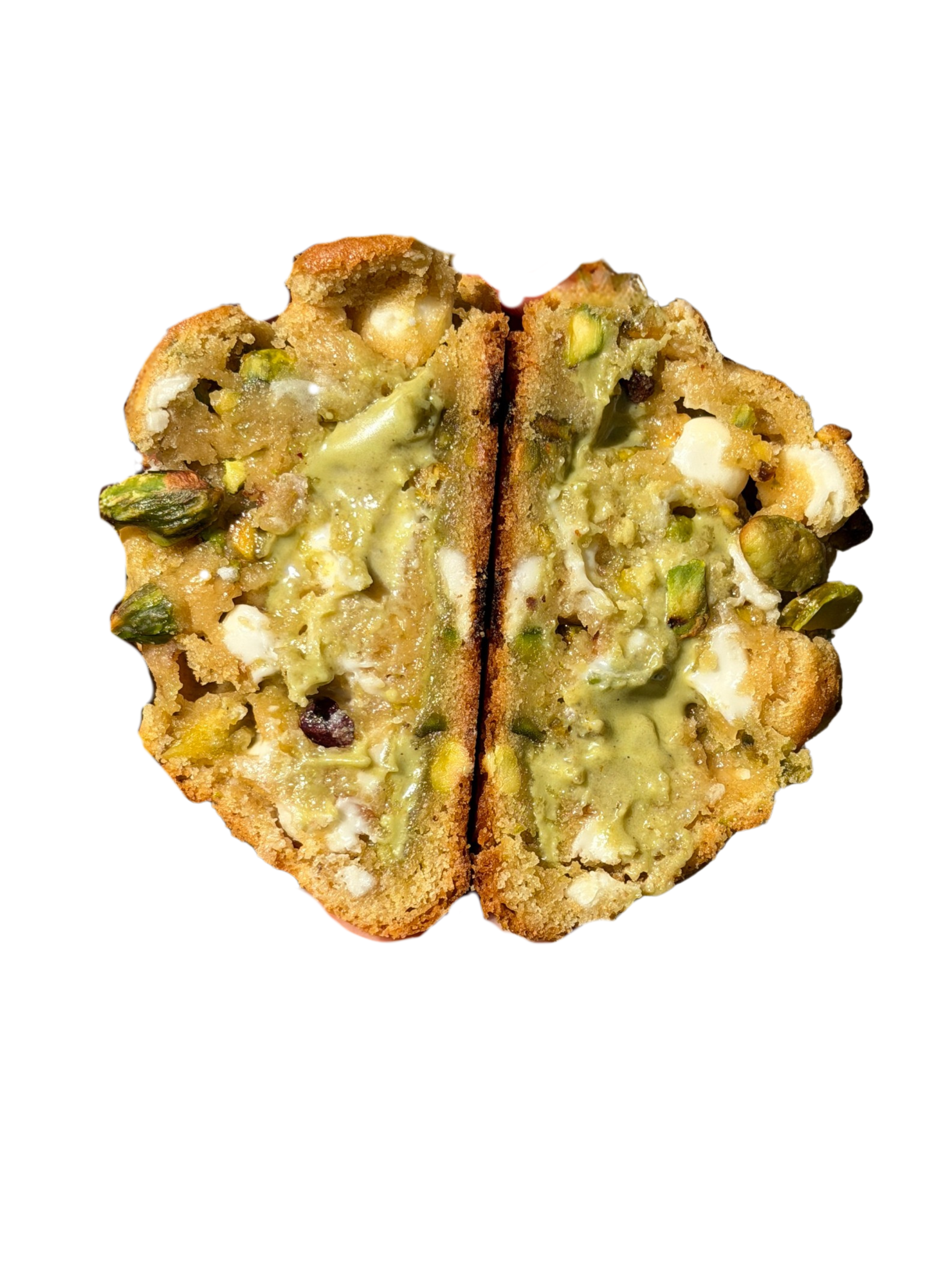 Sweet Pistachio cookie with pistachio cream filling