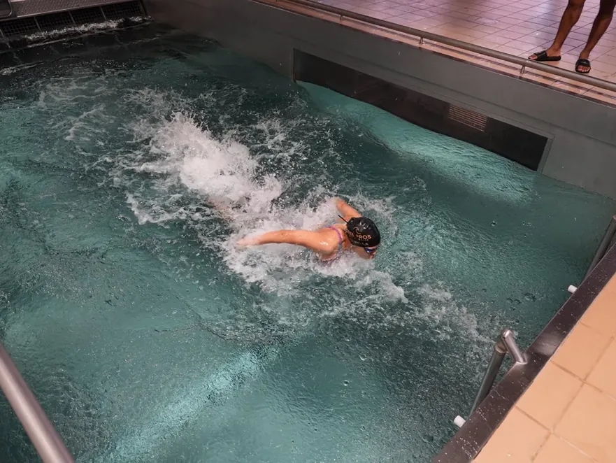 Butterfly in the flume, big splash