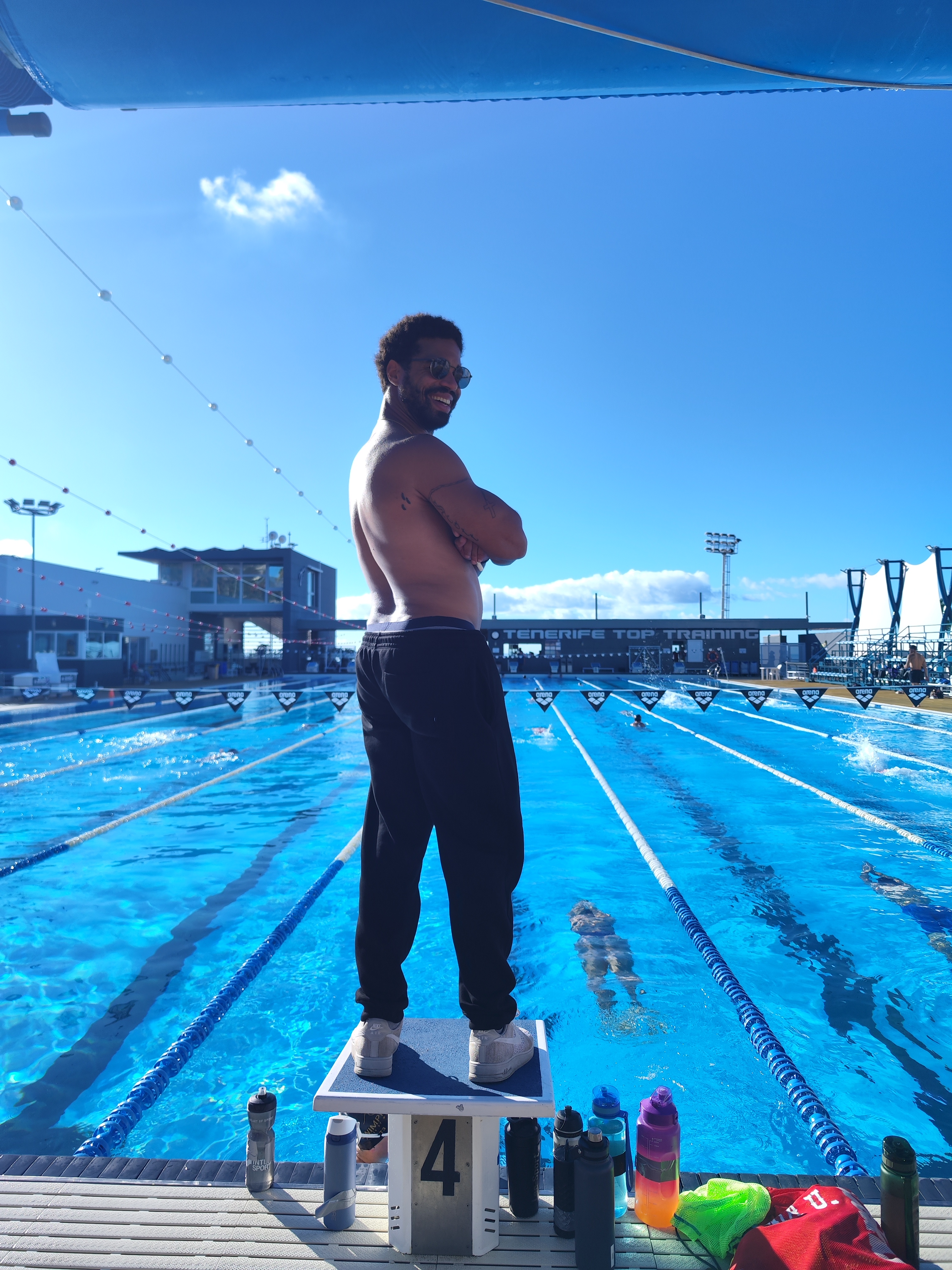 SwimPros camp — kids in the water