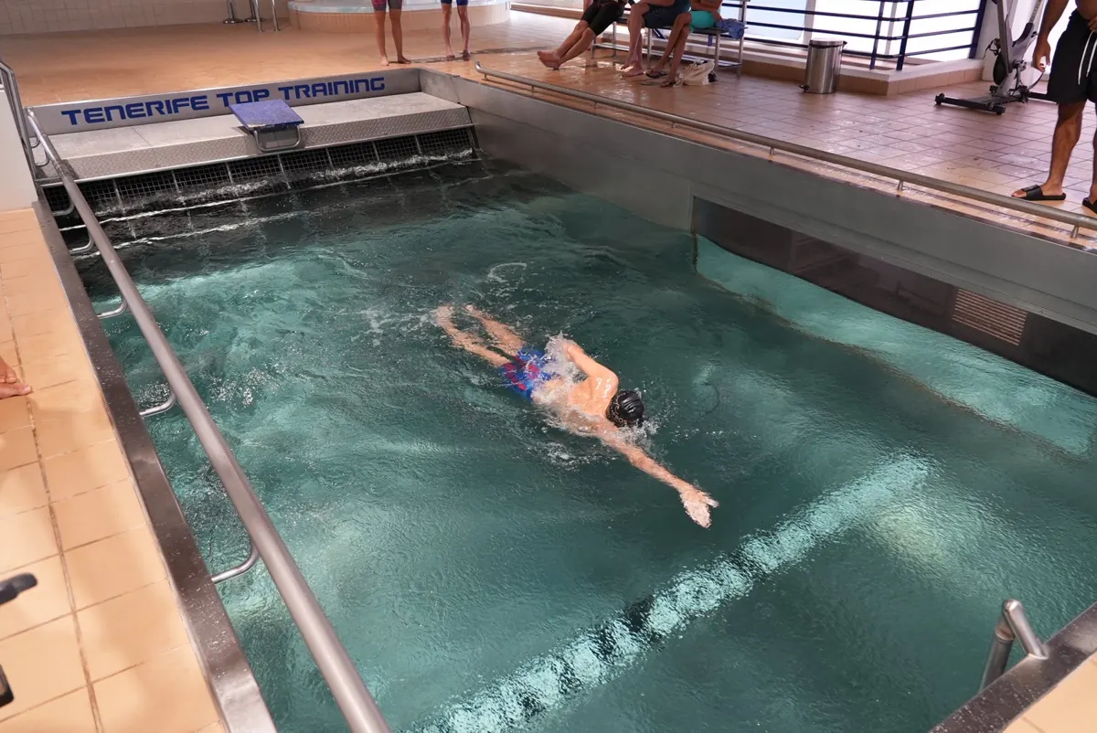 Freestyle in the flume at Tenerife Top Training