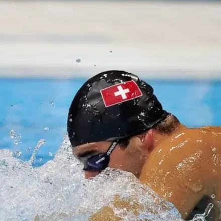 David Karasek racing for Switzerland at the London 2012 Olympic Games