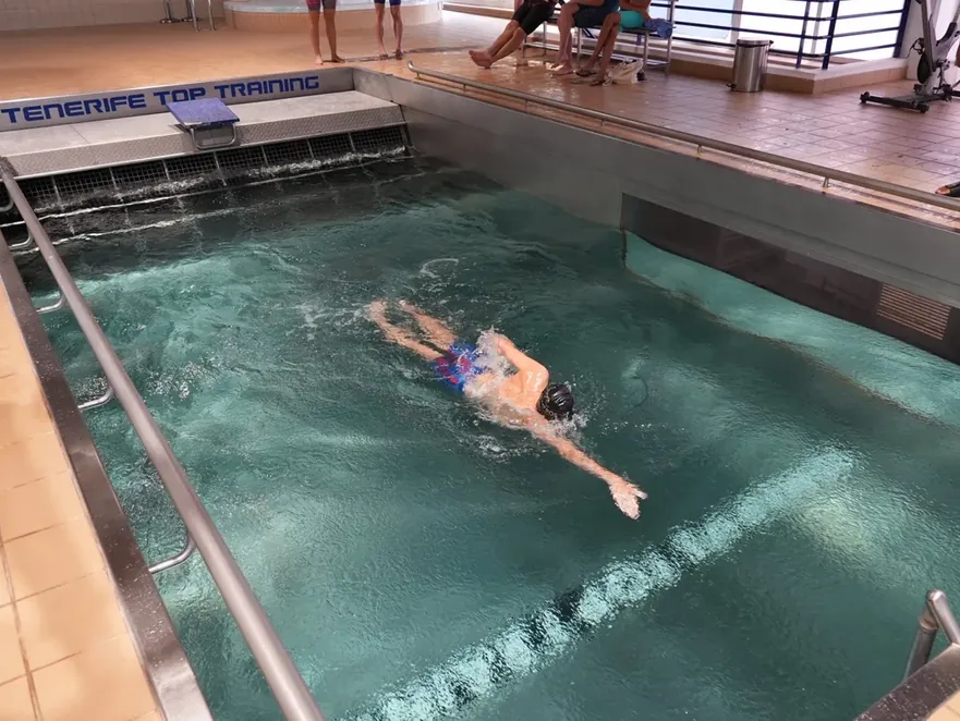 Freestyle in the flume at Tenerife Top Training