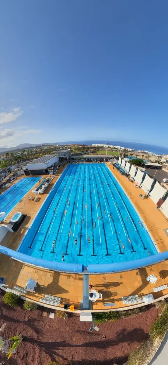 The 50m pool from above